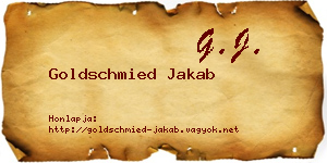 Goldschmied Jakab névjegykártya