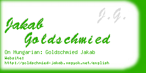 jakab goldschmied business card